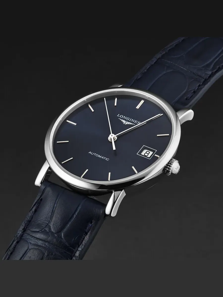 Женские часы Longines Elegant Automatic с синим циферблатом L48094922 — изображение 2 из 4, оттенок серебряный