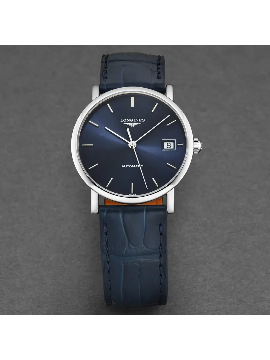 Женские часы Longines Elegant Automatic с синим циферблатом L48094922 — изображение 4 из 4, оттенок серебряный