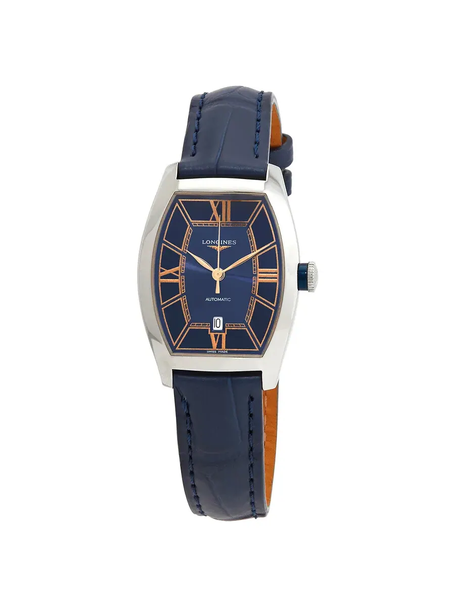 Женские часы Longines Evidenza Automatic с синим циферблатом L2.142.4.96.2