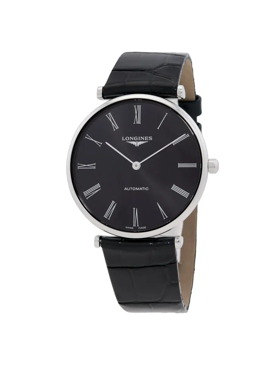 Женские часы Longines La Grande Automatic с черным циферблатом L4.918.4.51.2