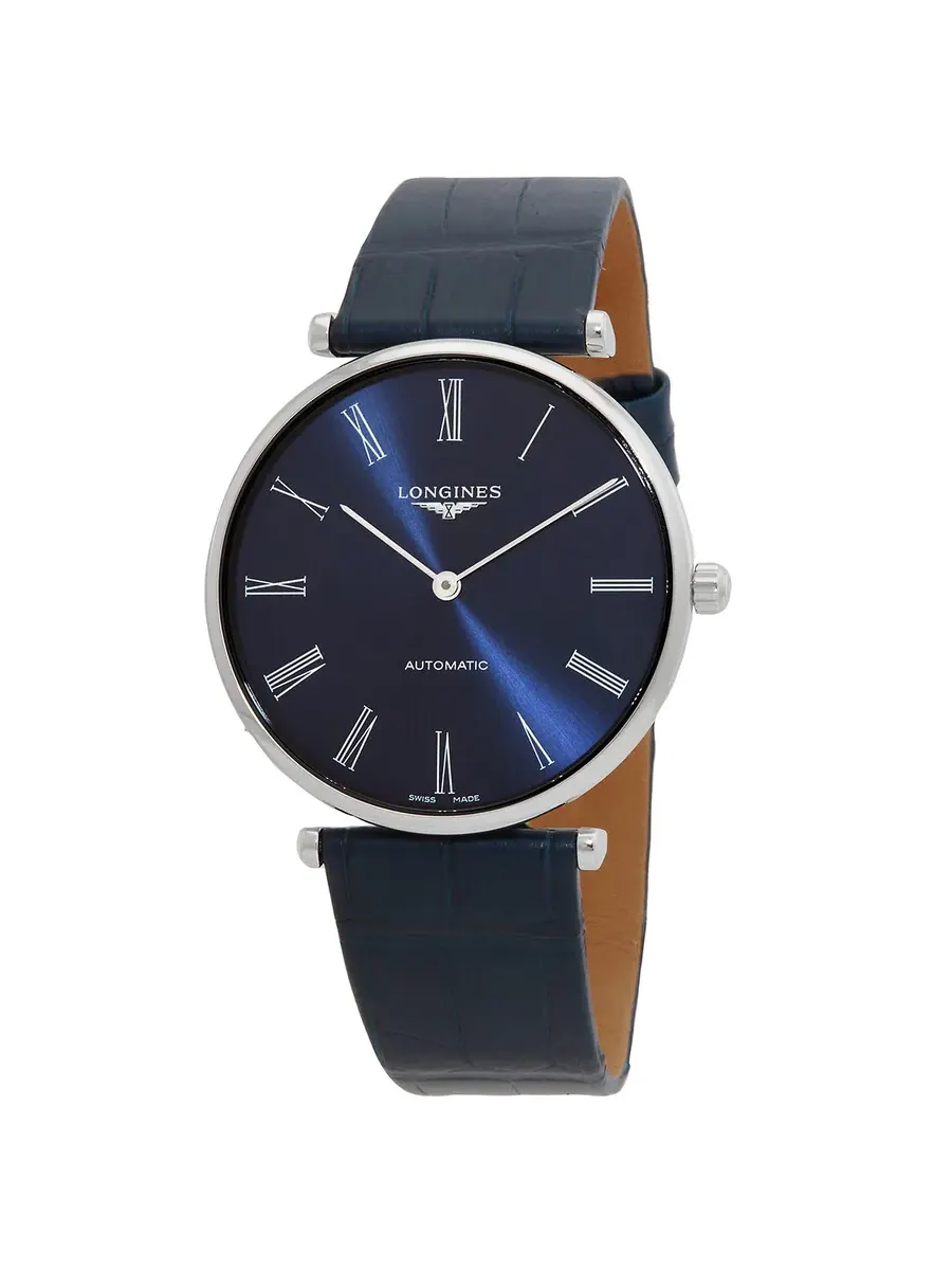 Женские часы Longines La Grande Classique с автоматическим механизмом и синим циферблатом L49184942