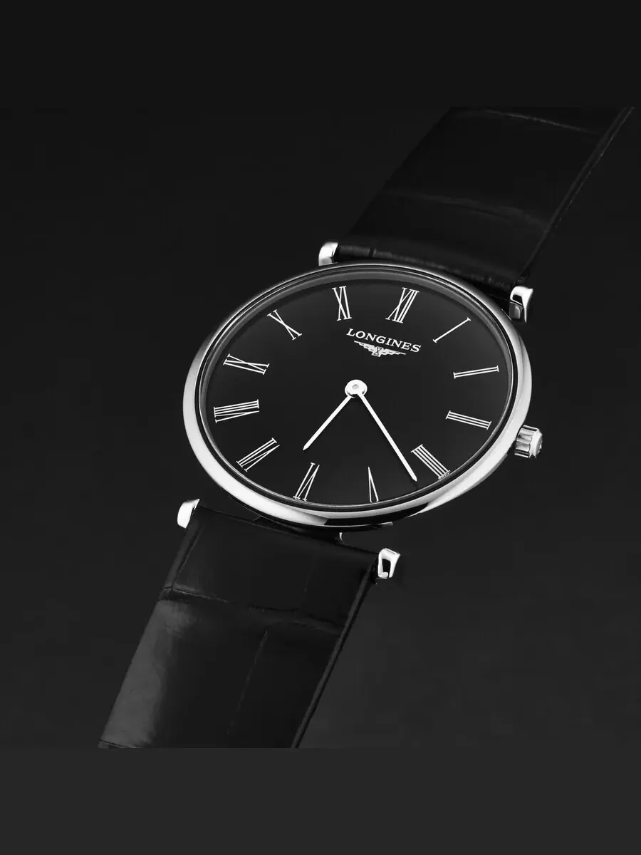 Женские часы Longines La Grande Classique Quartz с черным циферблатом L4.512.4.51.2 — изображение 2 из 4, оттенок серебряный