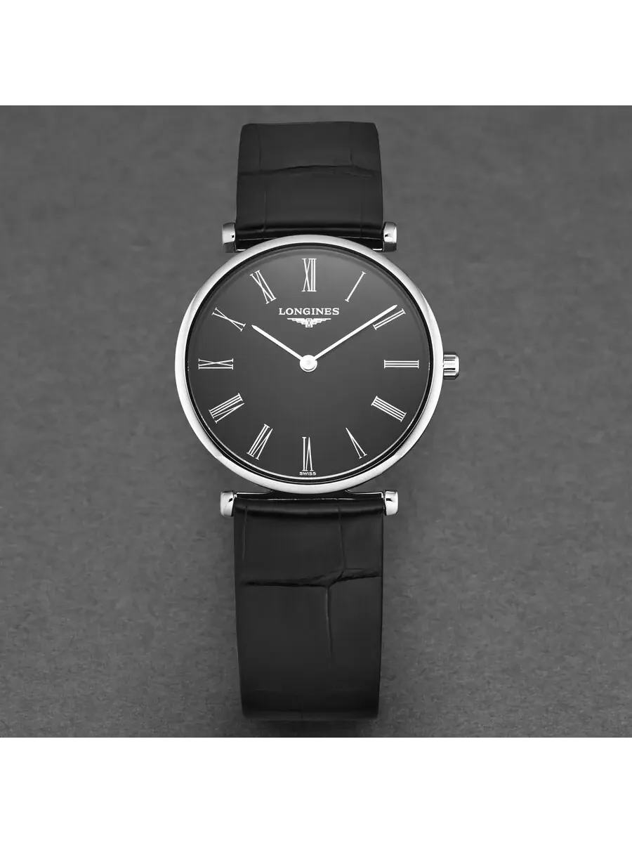 Женские часы Longines La Grande Classique Quartz с черным циферблатом L4.512.4.51.2 — изображение 4 из 4, оттенок серебряный