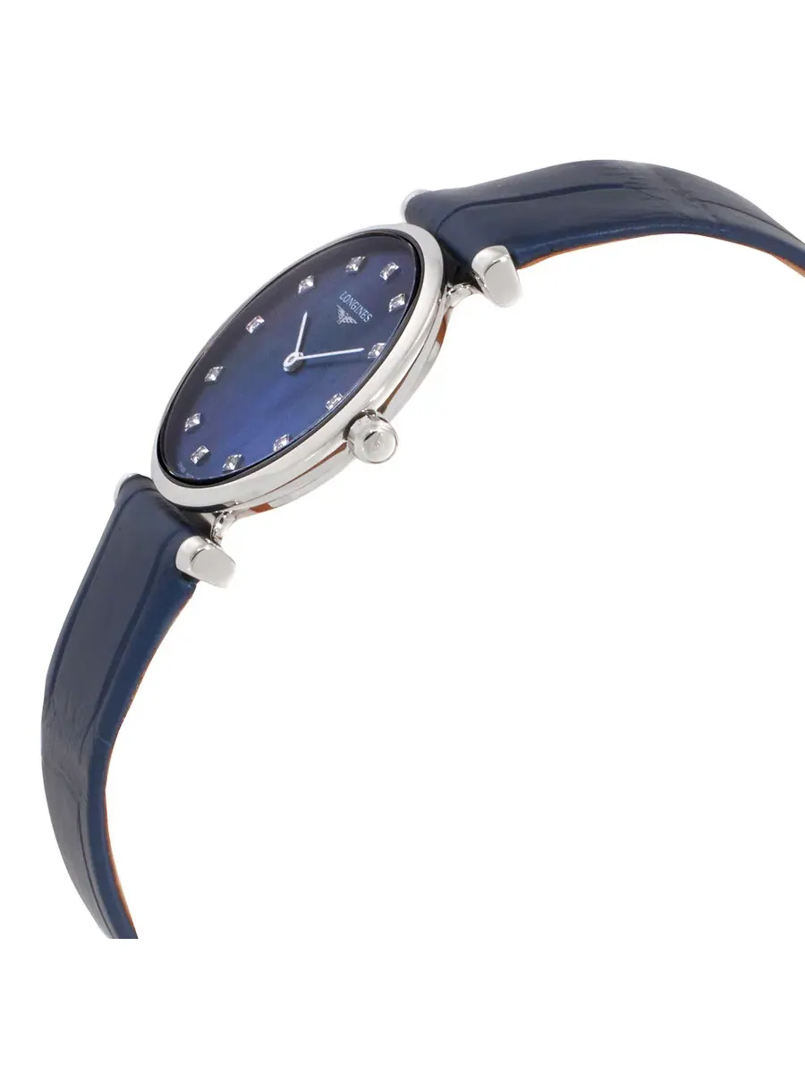 Женские часы Longines La Grande Classique De Longines с кварцевым механизмом и бриллиантами L4.209.4.81.2, оттенок серебряный