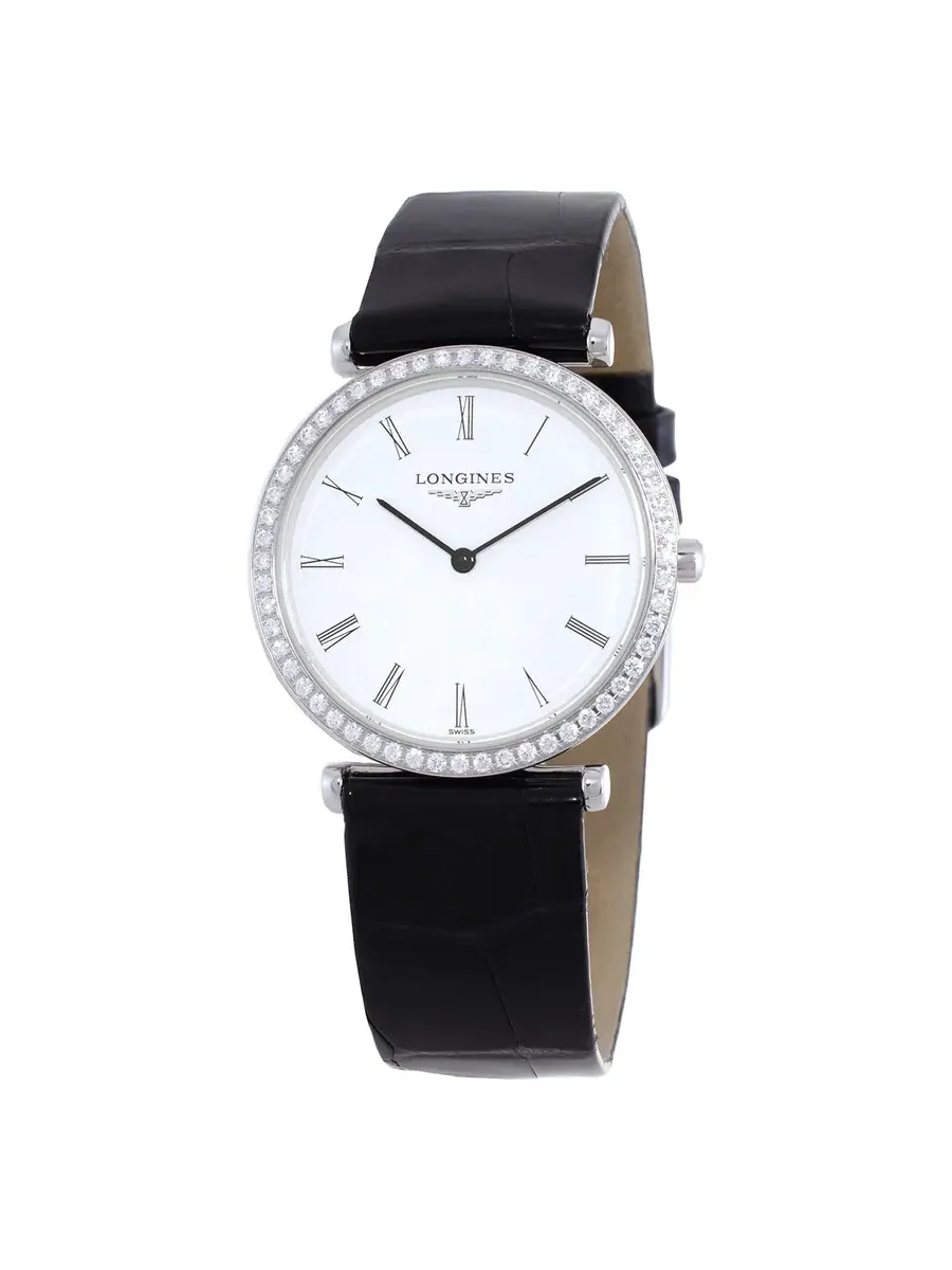 Женские часы Longines La Grande Classique Quartz с бриллиантами, белым перламутровым циферблатом L4.513.0.11.2