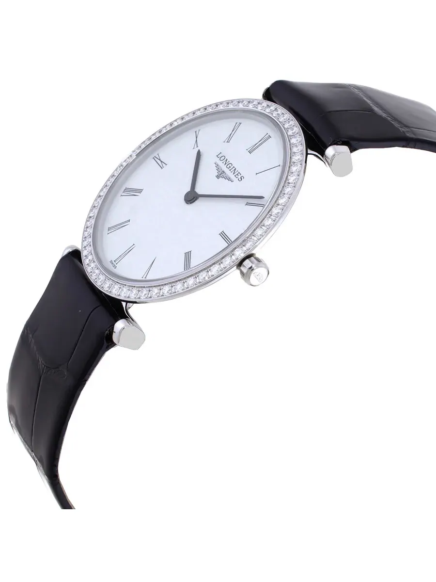 Женские часы Longines La Grande Classique Quartz с бриллиантами, белым перламутровым циферблатом L4.513.0.11.2