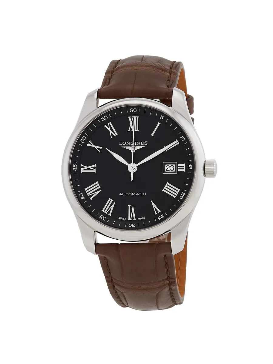 Мужские часы Longines Master Automatic с черным циферблатом L2.793.4.59.2