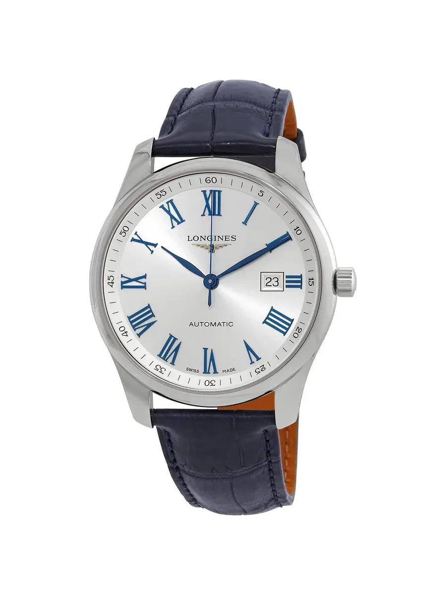 Мужские автоматические часы Longines Master с серебристым циферблатом L2.893.4.79.2