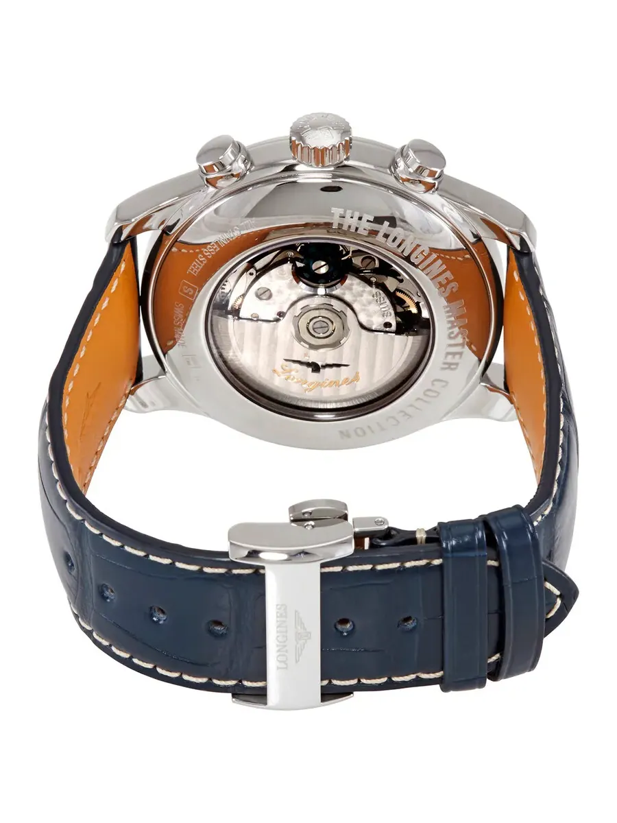 Мужские автоматические часы Longines Master Chronograph L2.859.4.92.0 — изображение 3 из 3, оттенок серебряный