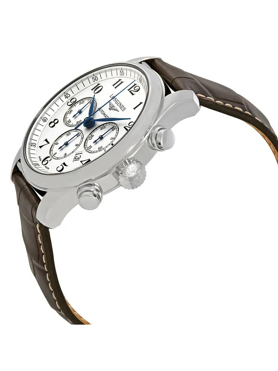 Мужские часы Longines Master Collection Chronograph Automatic с серебристым циферблатом L2.859.4.78.3 — изображение 2 из 3