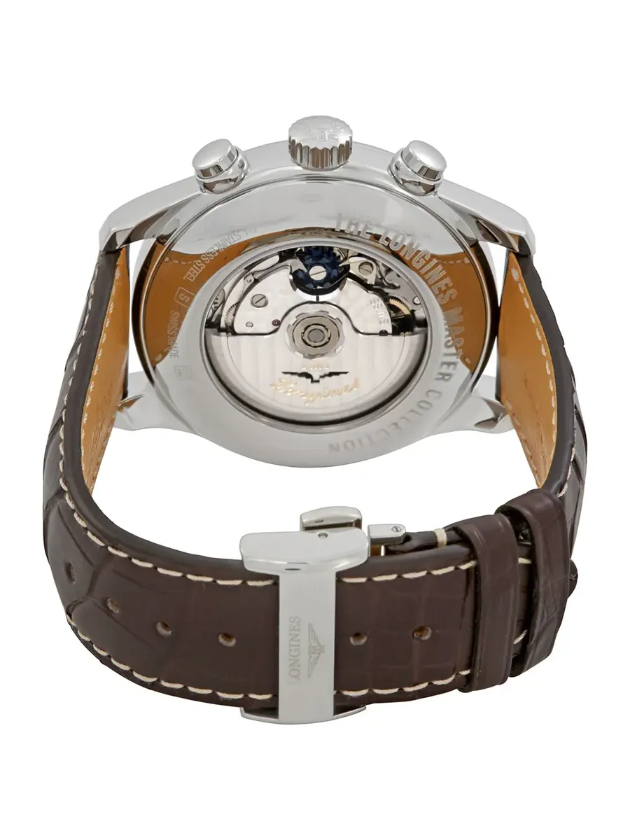 Мужские часы Longines Master Collection Chronograph Automatic с серебристым циферблатом L2.859.4.78.3 — изображение 3 из 3