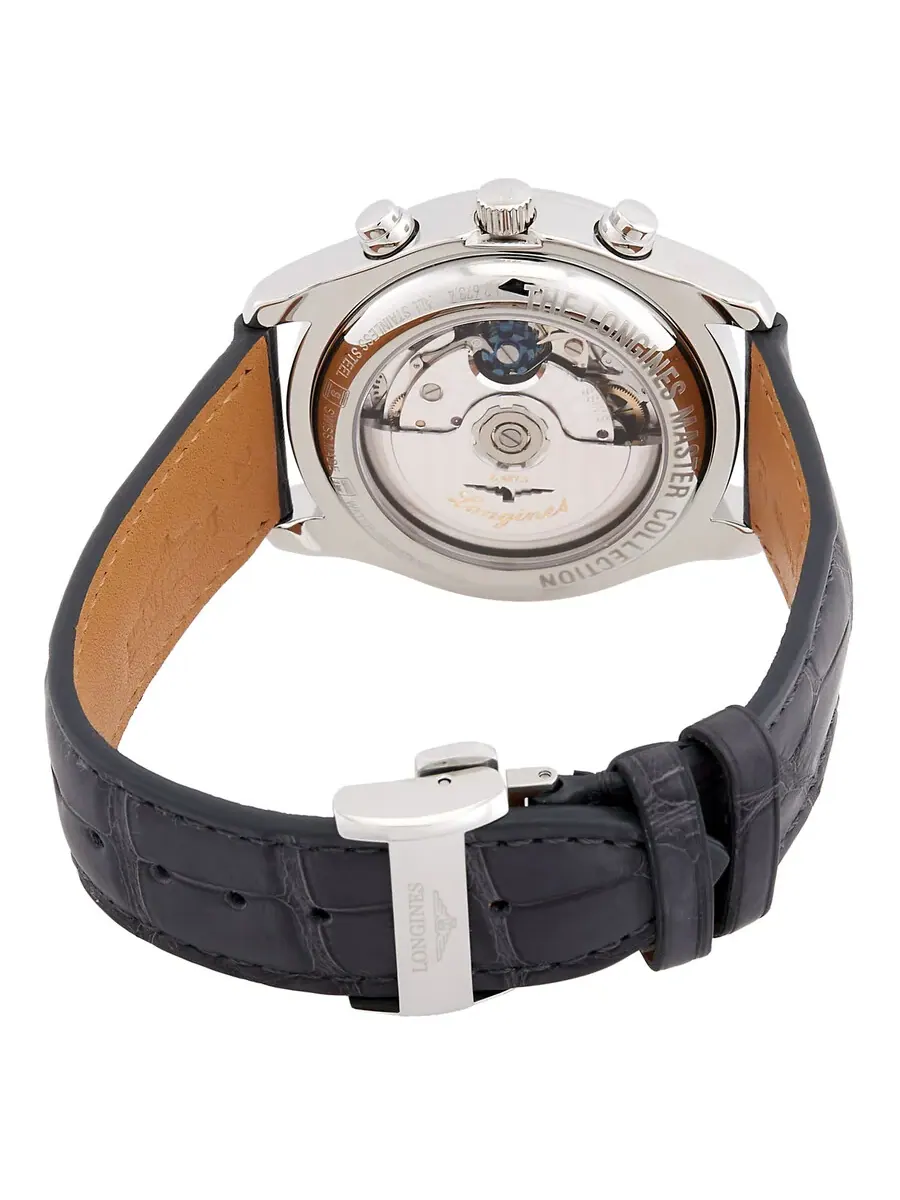 Мужские часы Longines Master Collection с хронографом, автоматическим механизмом и фазами Луны L2.673.4.61.2