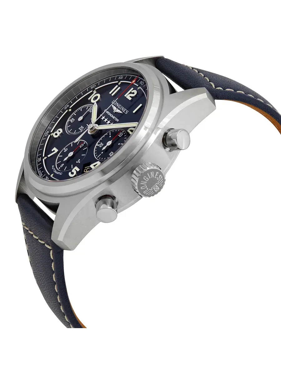 Мужские часы Longines Spirit Chronograph Automatic L3.820.4.93.0 — изображение 2 из 3, оттенок серебряный