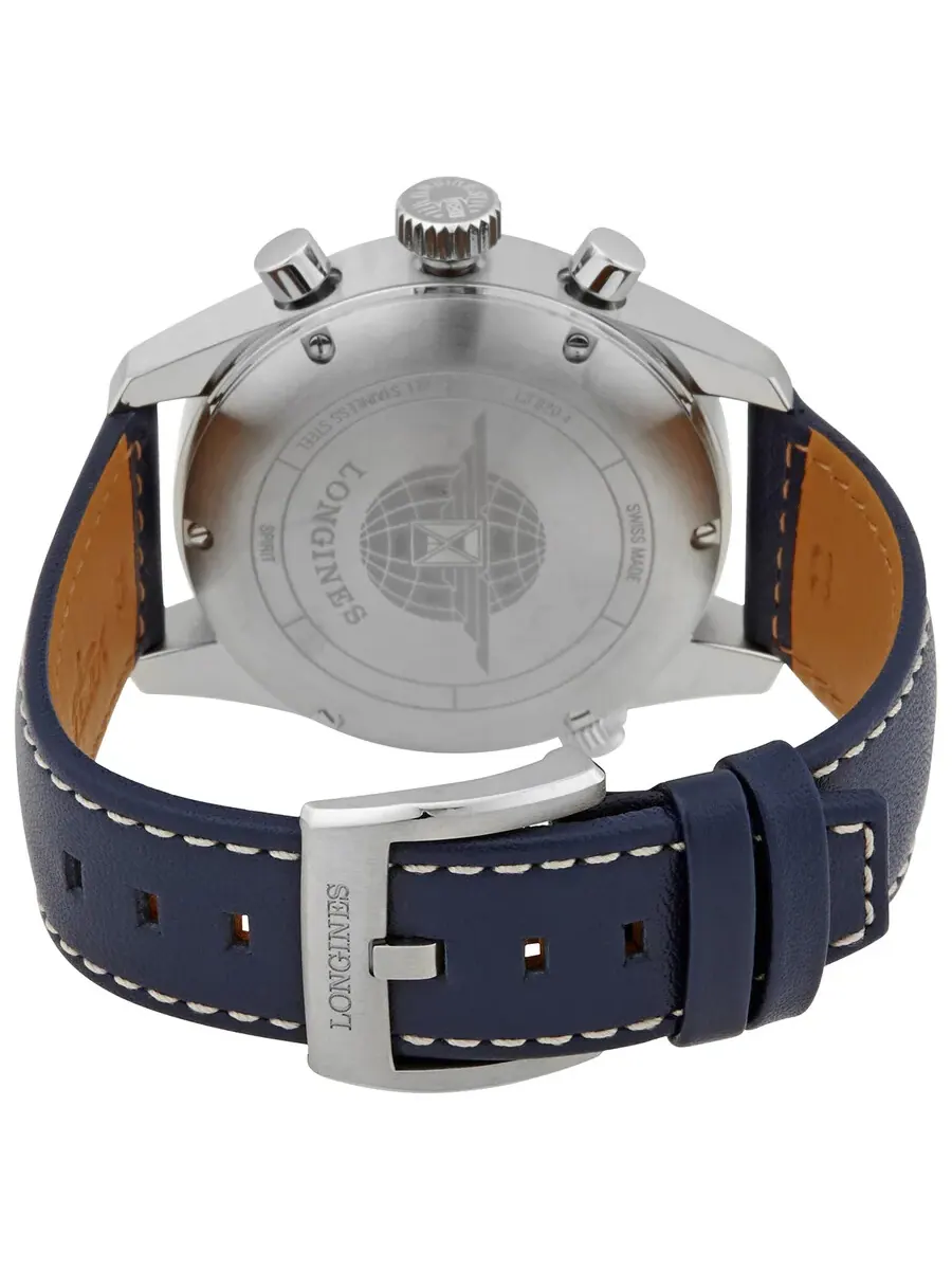 Мужские часы Longines Spirit Chronograph Automatic L3.820.4.93.0 — изображение 3 из 3, оттенок серебряный