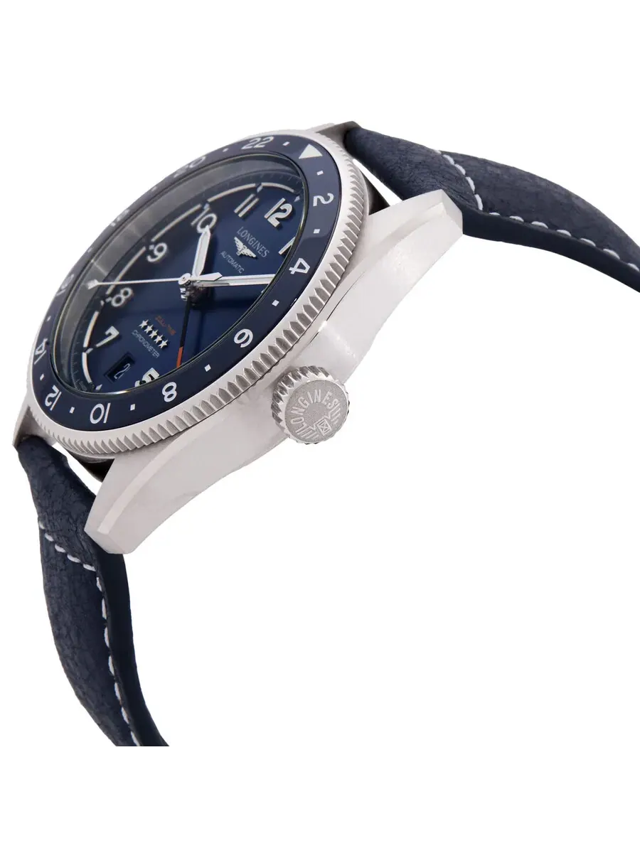 Мужские часы Longines Spirit Zulu Time Automatic с синим циферблатом L3.802.4.93.2 — изображение 2 из 3, оттенок синий
