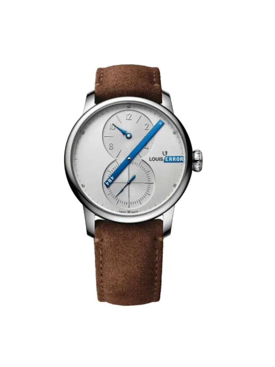 Мужские автоматические часы Louis Erard Excellence Le Regulateur с белым циферблатом, модель 85237AA61.BVA31 — серебристый