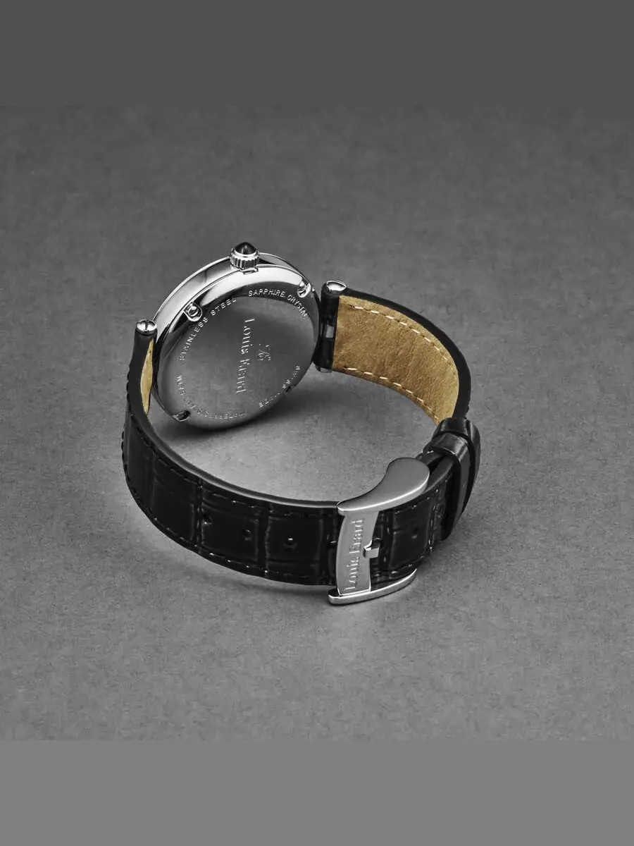 Женские часы Louis Erard Romance Quartz с черным циферблатом и бриллиантом 11810SE19.BDCB7 — изображение 3 из 4