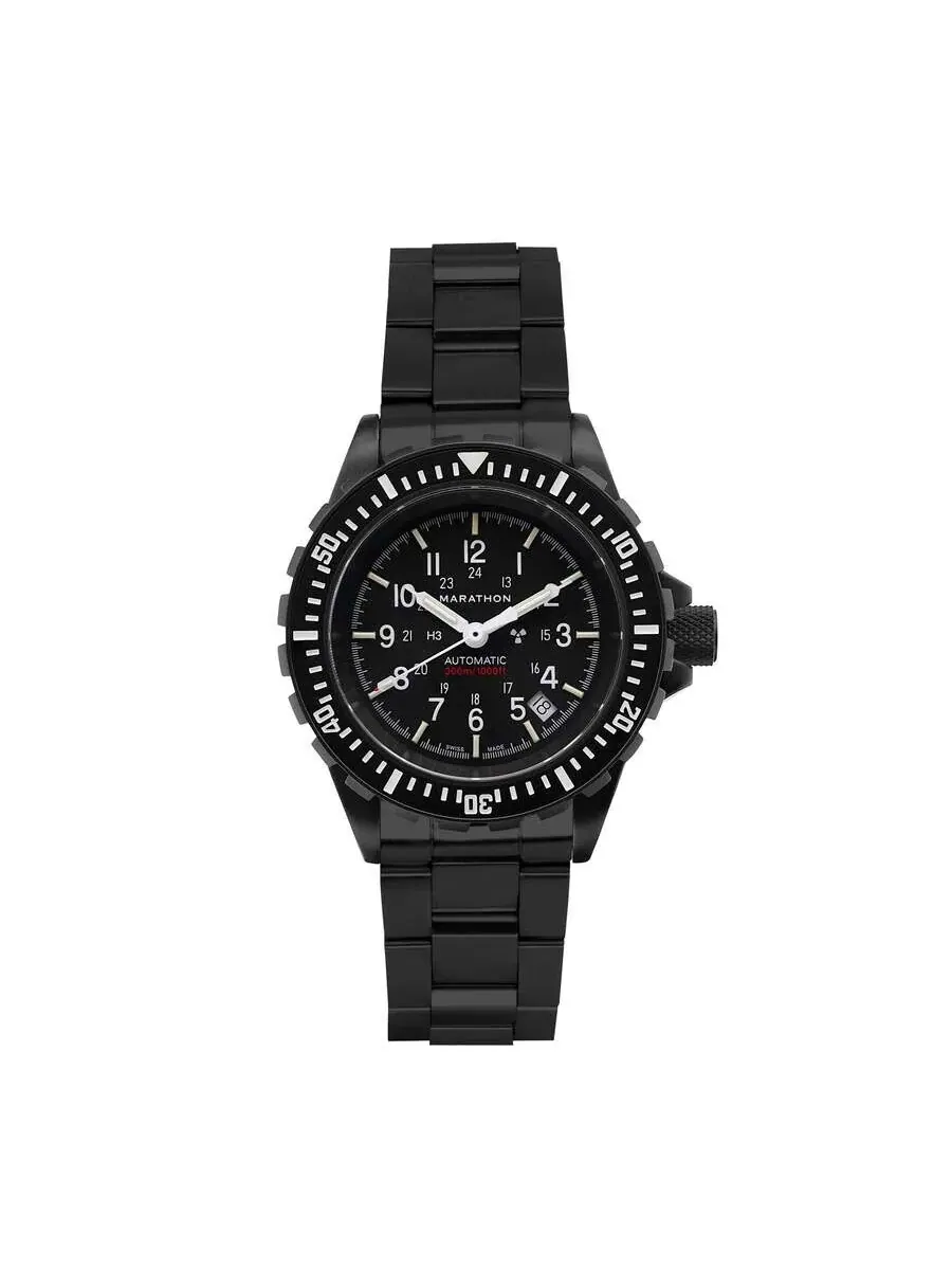 Часы унисекс Marathon 41 мм Anthracite Gsar автоматические с черным циферблатом WW194006BK-0109 — черный