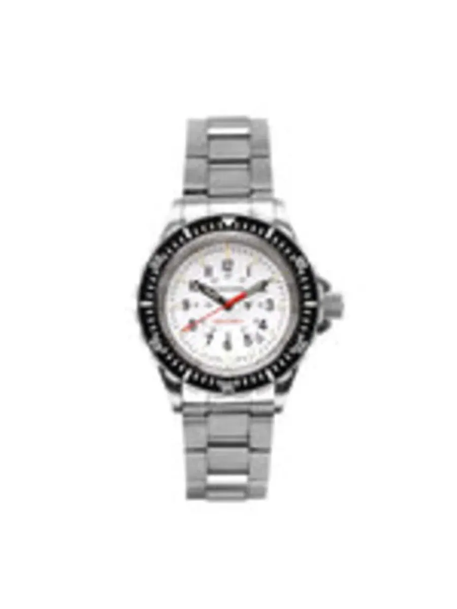 Часы Marathon 41Mm Tsar Quartz с белым циферблатом, унисекс, WW194007SS-0512 — изображение 4 из 5, оттенок серебряный