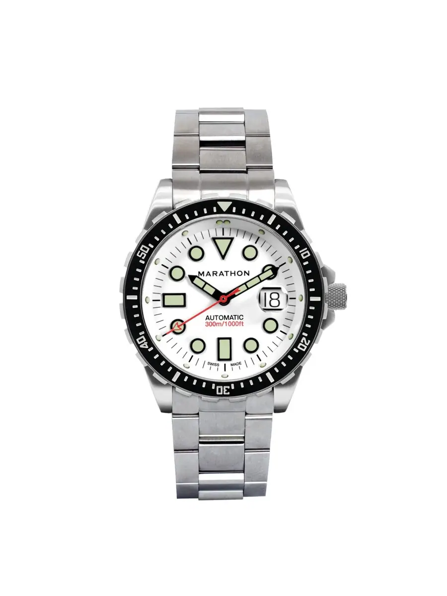 Marathon 46 мм Osar-D Arctic Edition Автоматические часы с белым циферблатом для унисекс WW194037SS-2501-KIT — серебристый