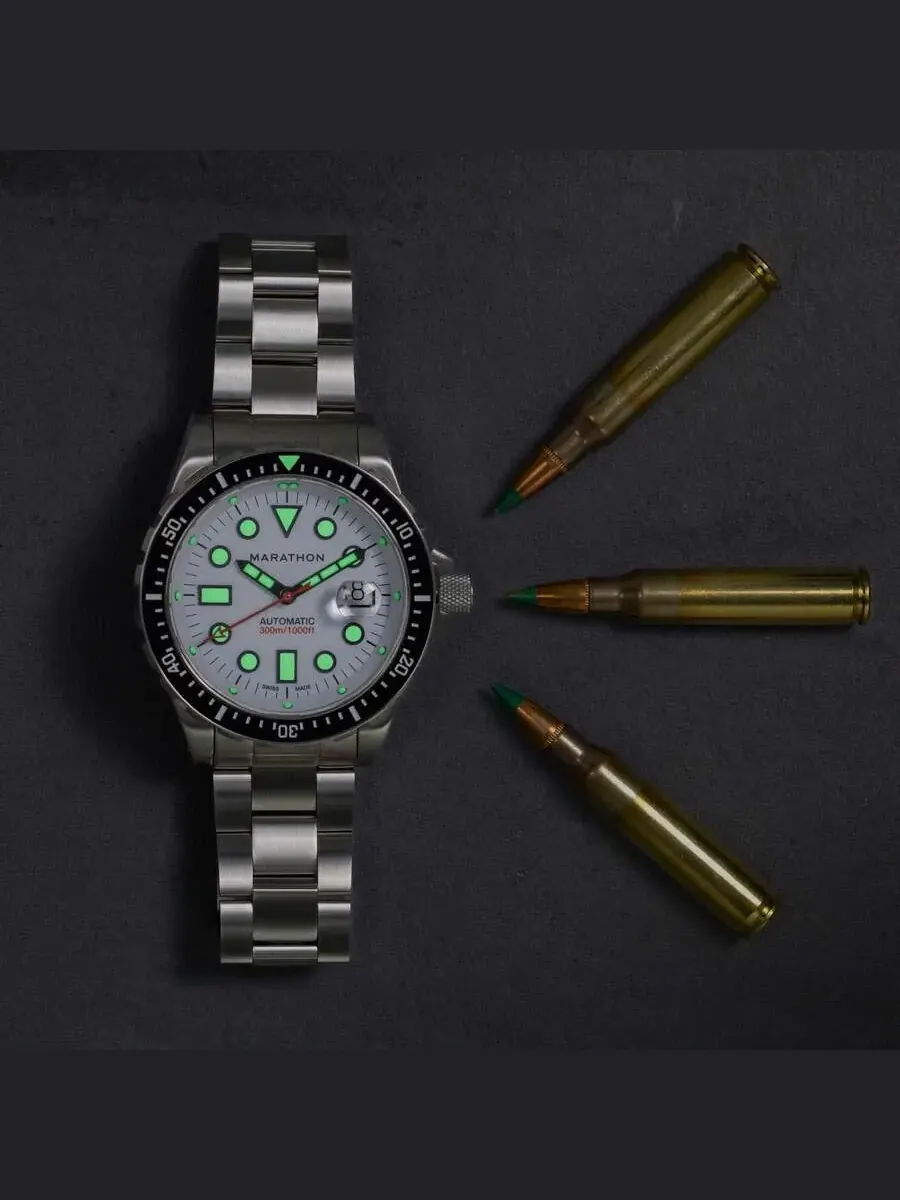 Marathon 46 мм Osar-D Arctic Edition Автоматические часы с белым циферблатом для унисекс WW194037SS-2501-KIT