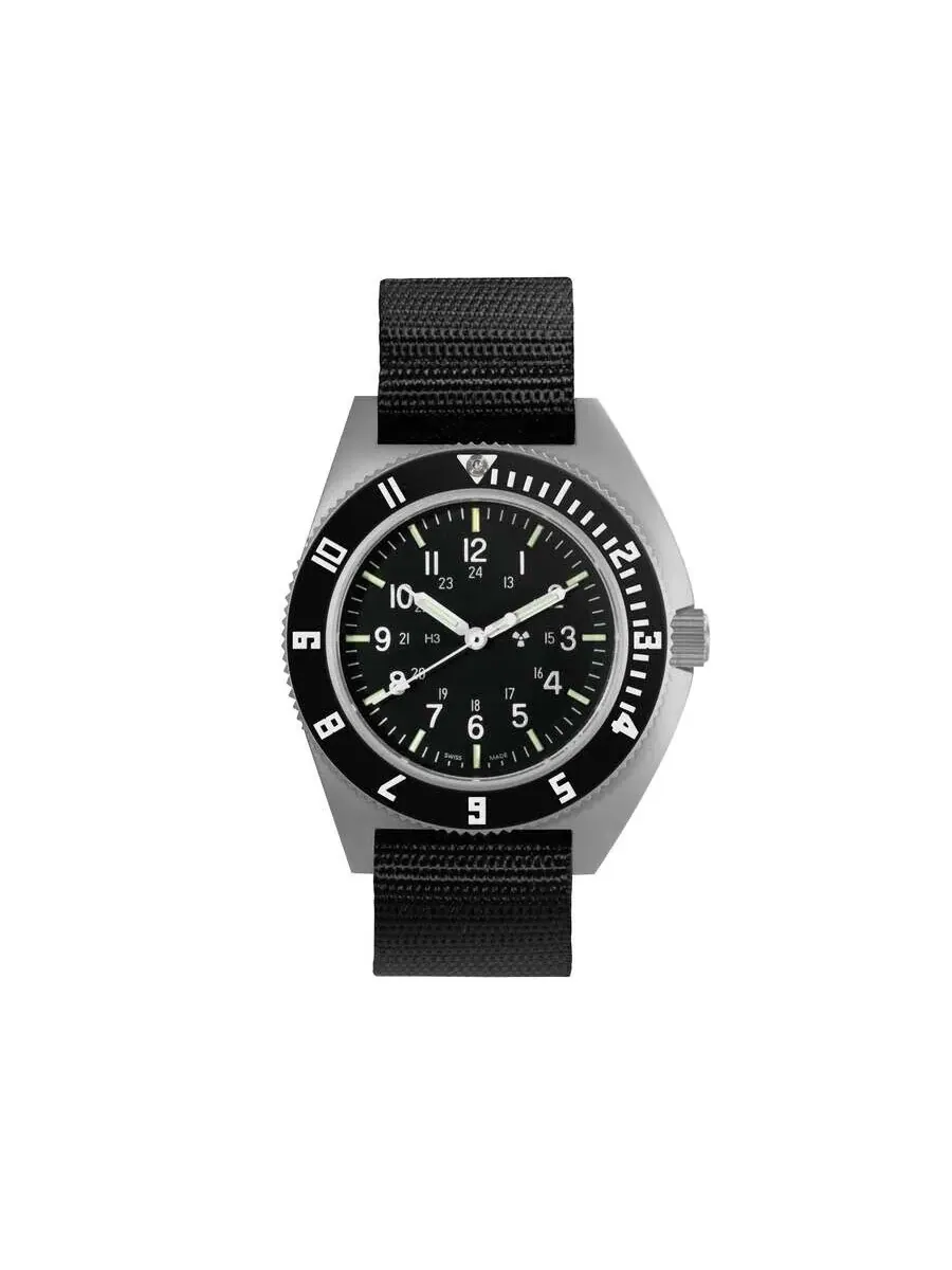 Мужские часы Marathon Ssnav с черным циферблатом Quartz WW194001SS-0801