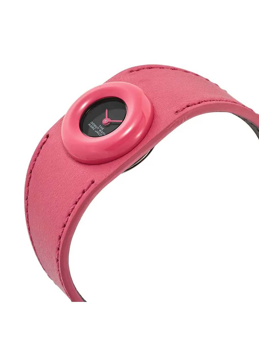 Женские часы Marc Jacobs The Donut с черным циферблатом кварцевые MJ0120184725 — изображение 2 из 3, оттенок розовый