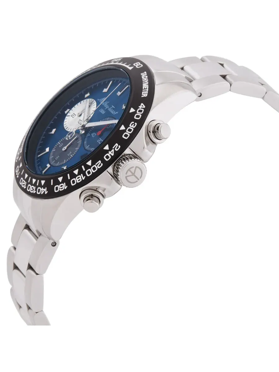 Мужские часы Mathey-Tissot Chrono II Chronograph Quartz с синим циферблатом H938CHABU — изображение 2 из 3, оттенок черный