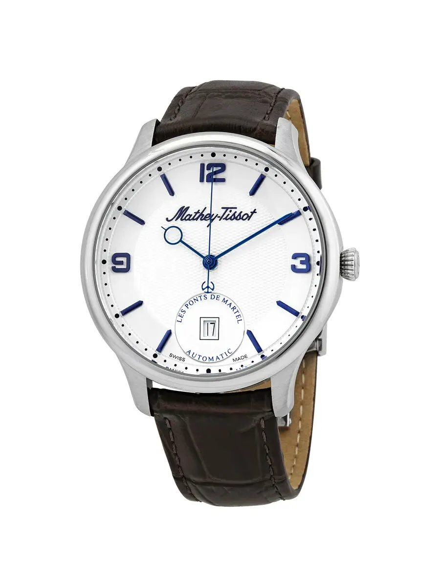 Мужские автоматические часы Mathey-Tissot Edmond с белым циферблатом AC1886AI
