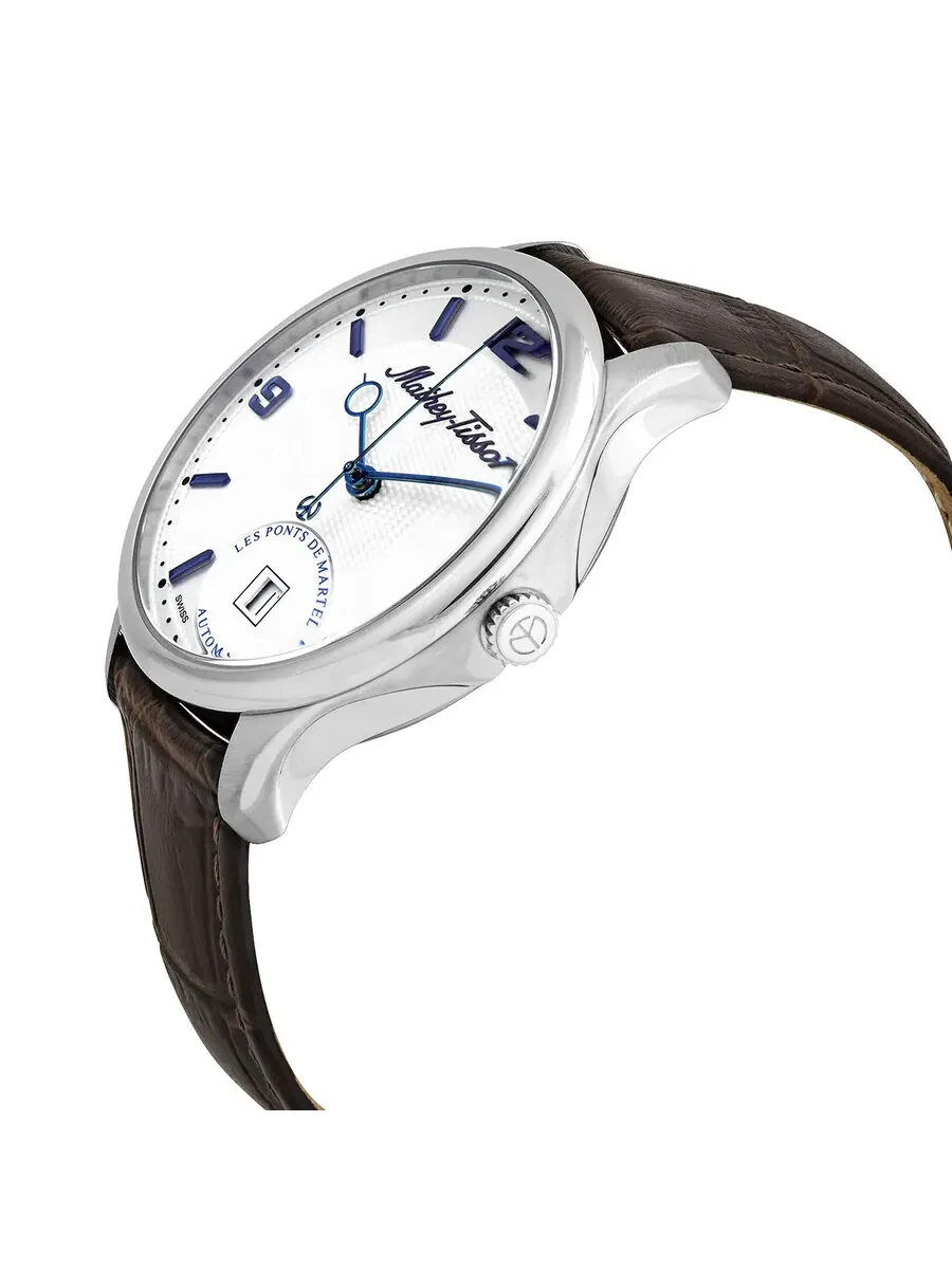 Мужские автоматические часы Mathey-Tissot Edmond с белым циферблатом AC1886AI — изображение 2 из 3, оттенок серебряный