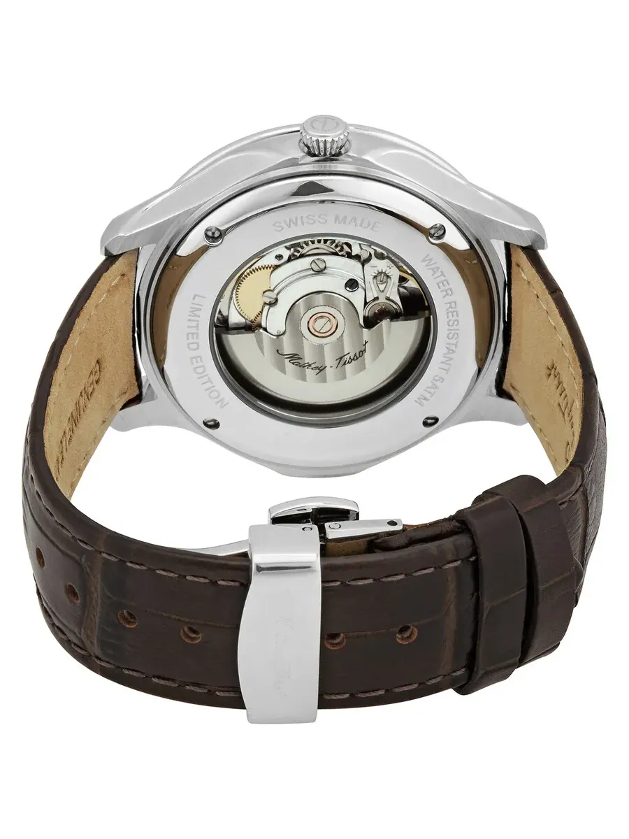 Мужские автоматические часы Mathey-Tissot Edmond с белым циферблатом AC1886AI — изображение 3 из 3, оттенок серебряный