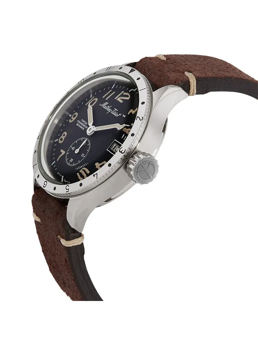Мужские часы Mathey-Tissot Homage Type XX с черным циферблатом TYPEXXME — изображение 2 из 3, оттенок серебряный
