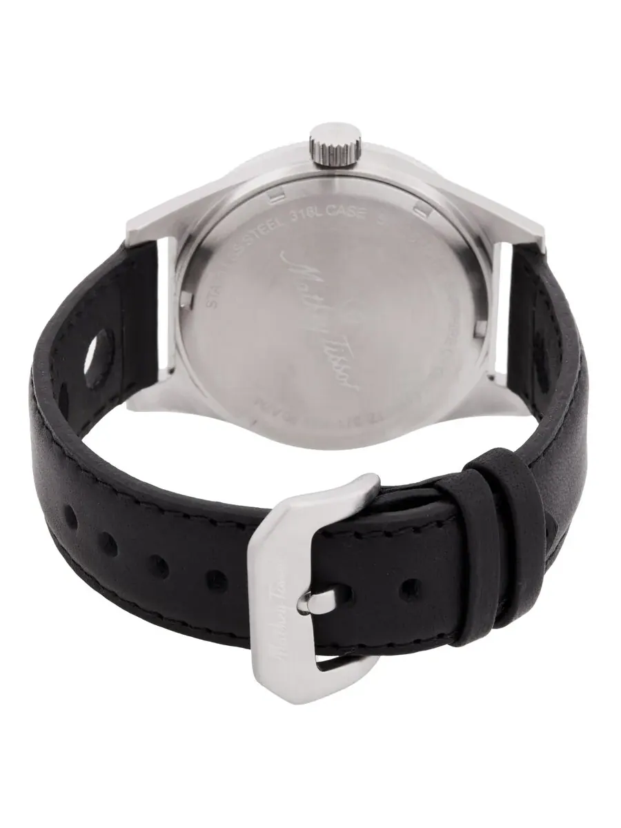 Мужские часы Mathey-Tissot Mergulhador GMT Quartz с черным циферблатом MRGAN — изображение 3 из 3, оттенок серебряный