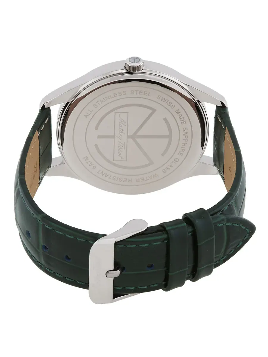 Мужские часы Mathey-Tissot Urban Moon Quartz с фазами Луны и зеленым циферблатом H411LAVM — изображение 3 из 3