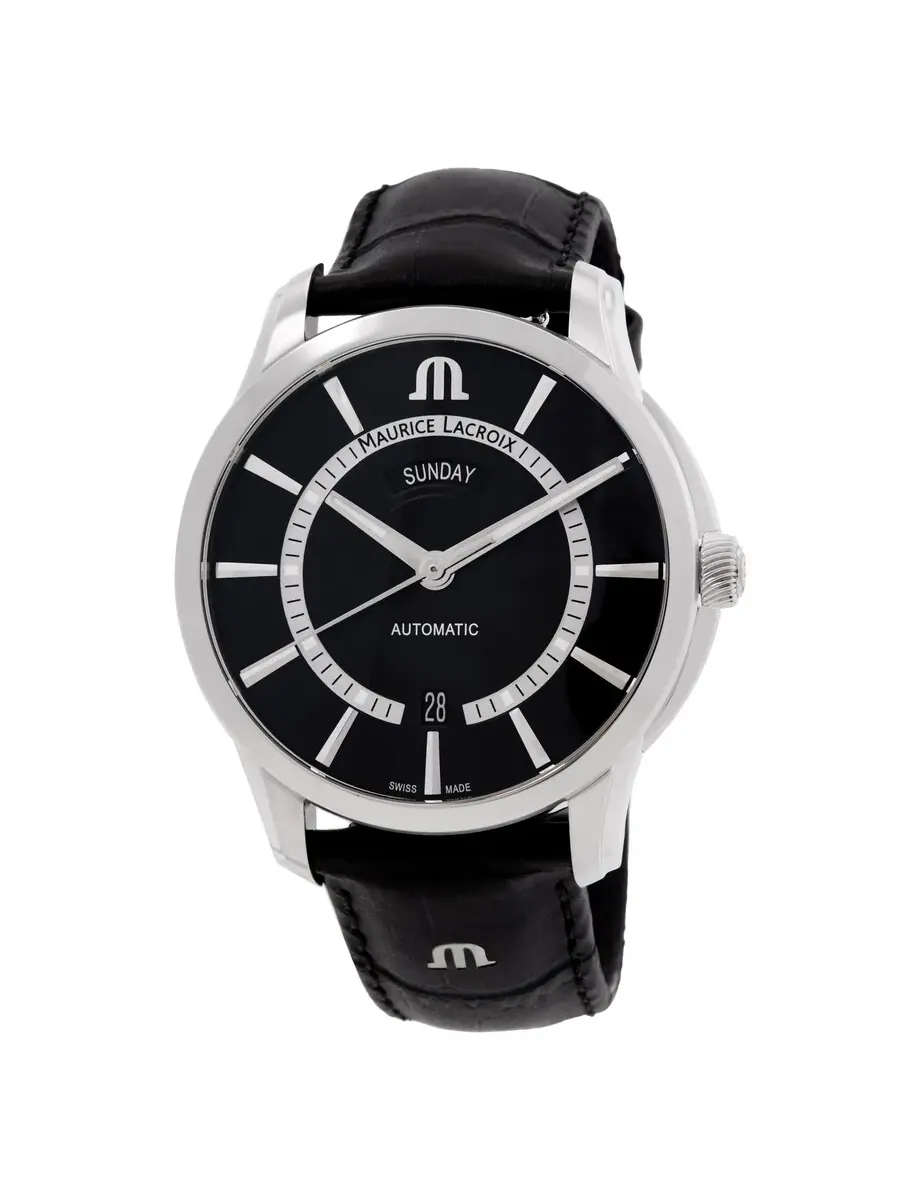 Автоматические часы Maurice Lacroix Pontos с черным циферблатом PT6358-SS001-332-2