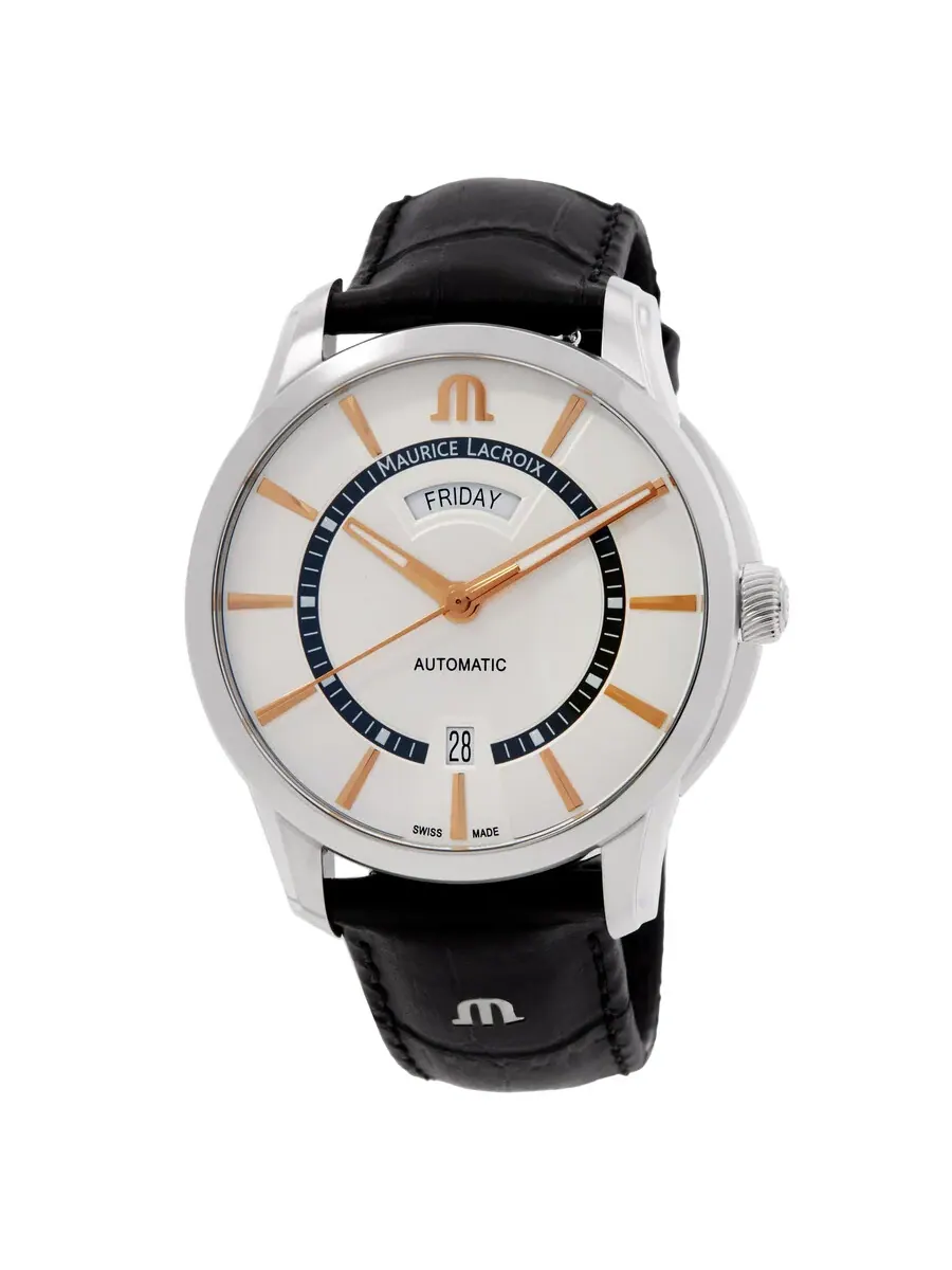 Часы Maurice Lacroix Pontos Automatic с серебристым циферблатом PT6358-SS001-230-2