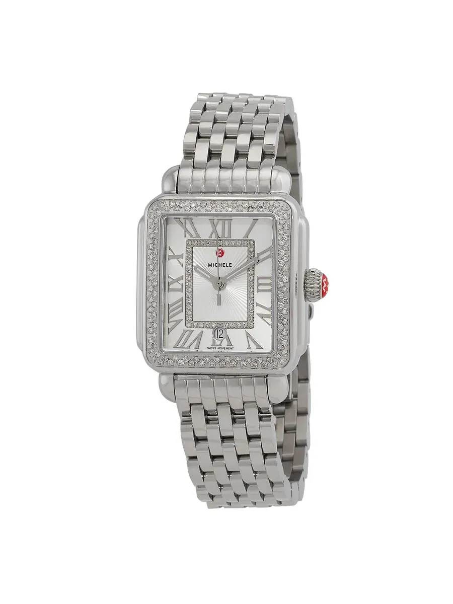Женские часы Michele Deco Madison Quartz MWW06T000163 — серебристый