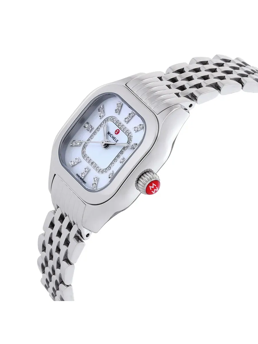Женские часы Michele Meggie Quartz Diamond MWW33B000008 — изображение 2 из 3, оттенок серебряный