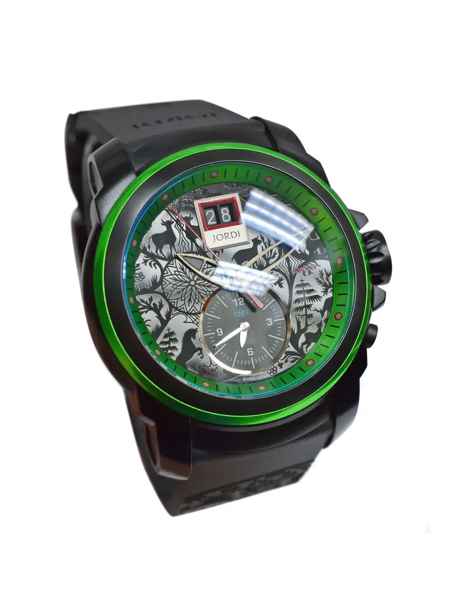 Мужские часы Michel Jordi Mega Icon с черным циферблатом Spicy Quartz 3001100301 — изображение 3 из 7, оттенок черный
