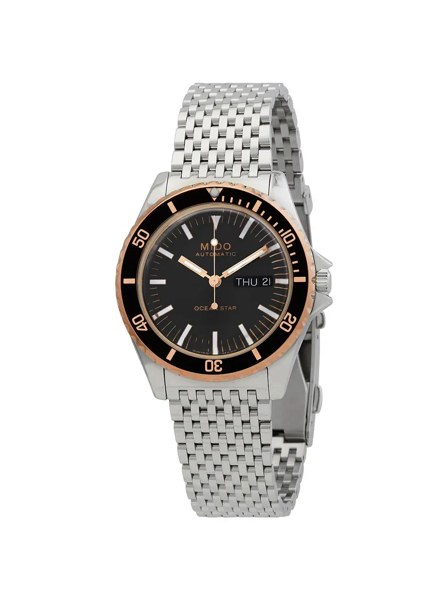 Мужские часы Mido Ocean Star Tribute Automatic с черным циферблатом M0268302105100 — черный
