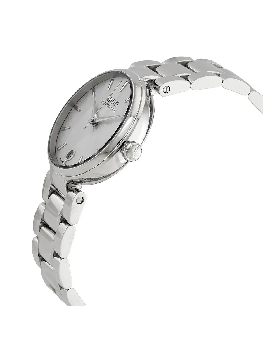 Женские часы Mido Baroncelli Automatic с серебристым циферблатом M0222071103110 — изображение 2 из 3, оттенок серебряный