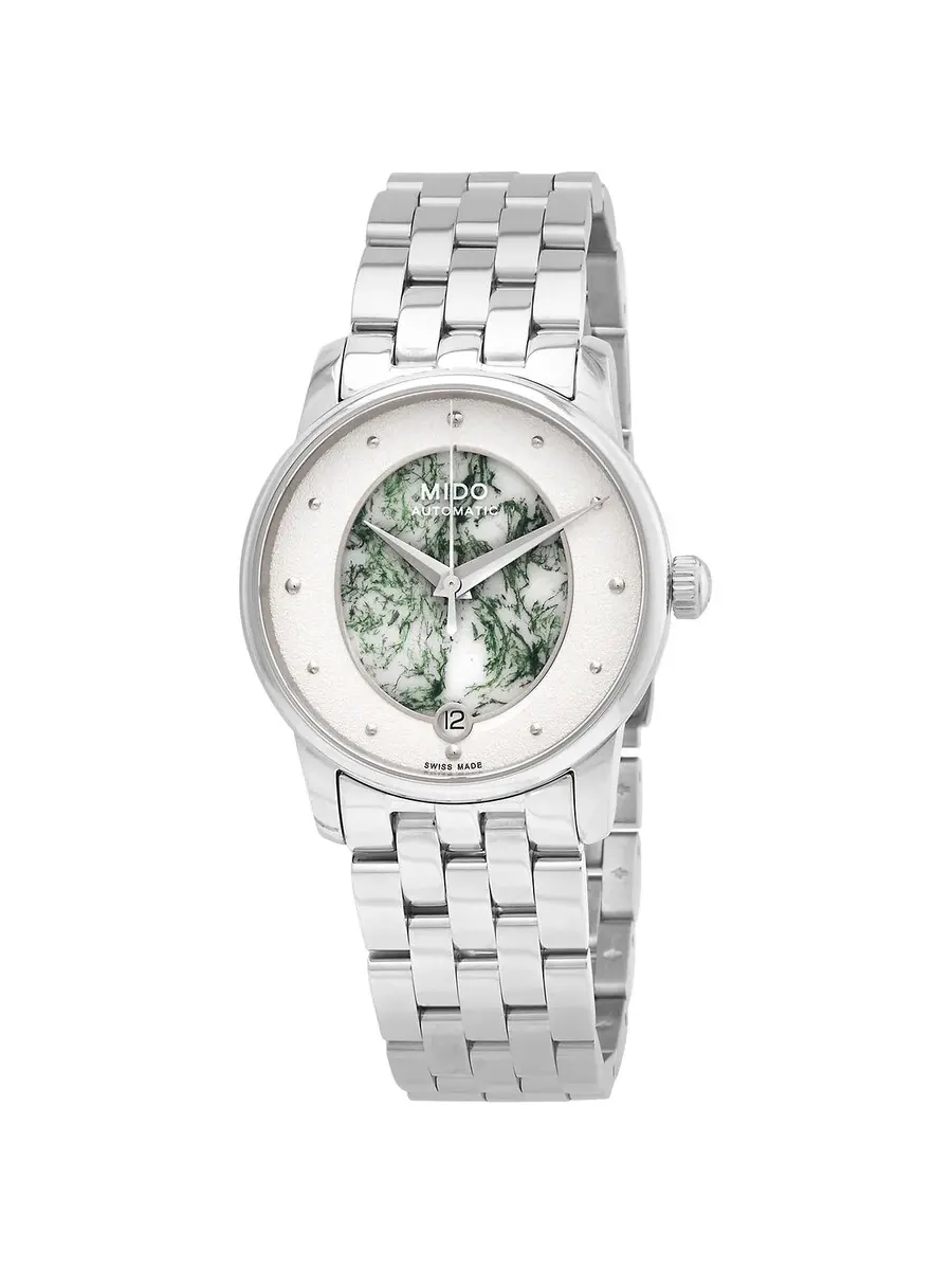 Женские автоматические часы Mido Baroncelli M0352071148100 — серебристый