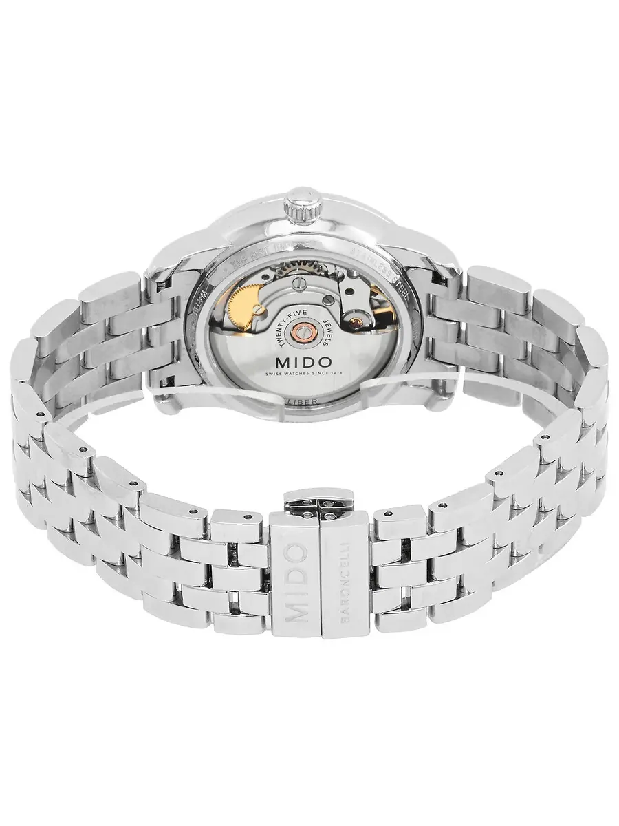 Женские автоматические часы Mido Baroncelli M0352071148100 — изображение 3 из 3, оттенок серебряный