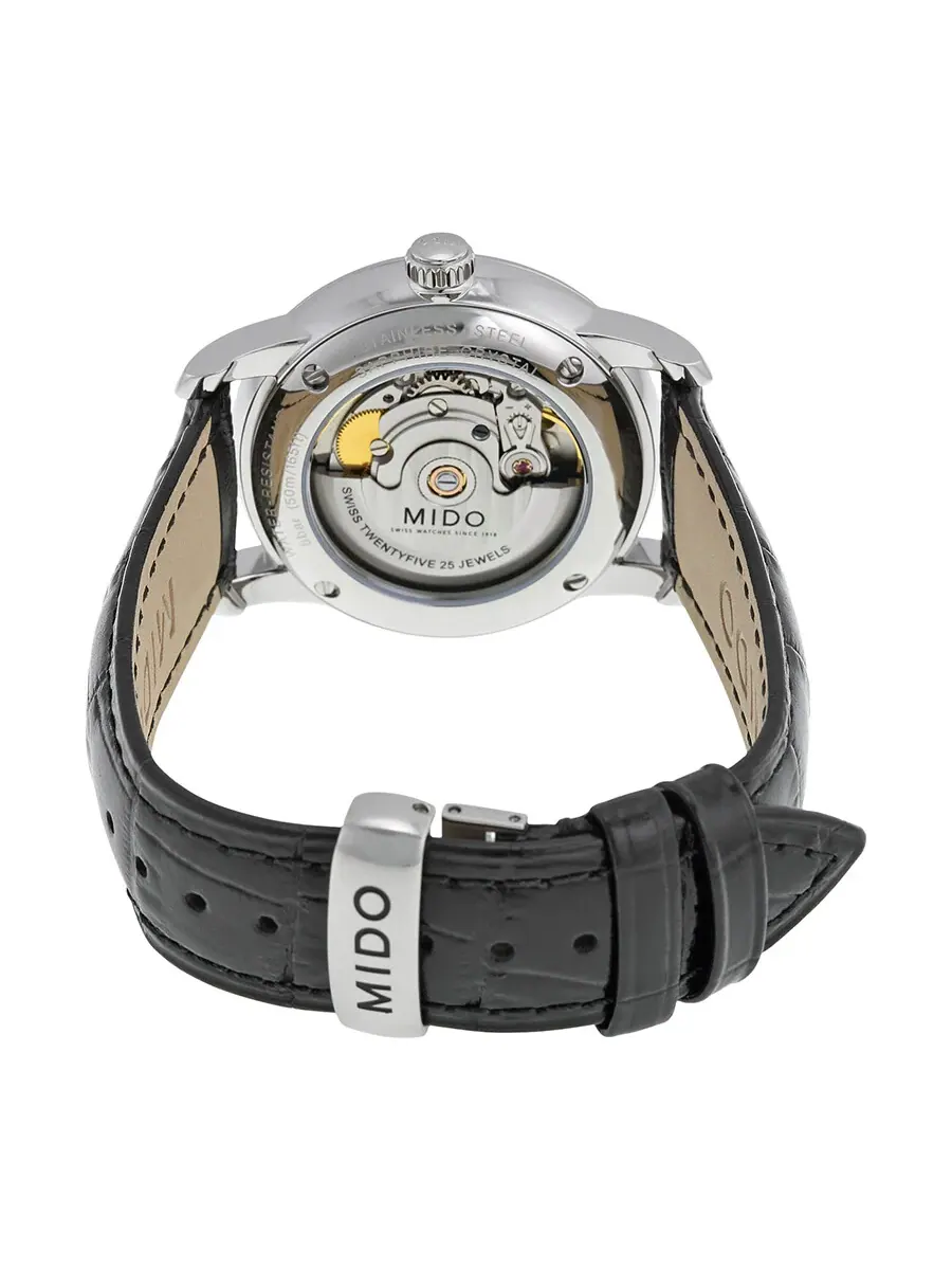 Мужские часы Mido Baroncelli Automatic с белым циферблатом M86004214 — изображение 3 из 3, оттенок серебряный