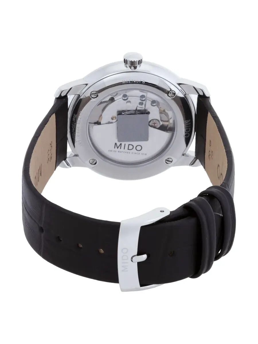 Мужские автоматические часы Mido Baroncelli Heritage с белым циферблатом, артикул M0274071601100 — изображение 3 из 3