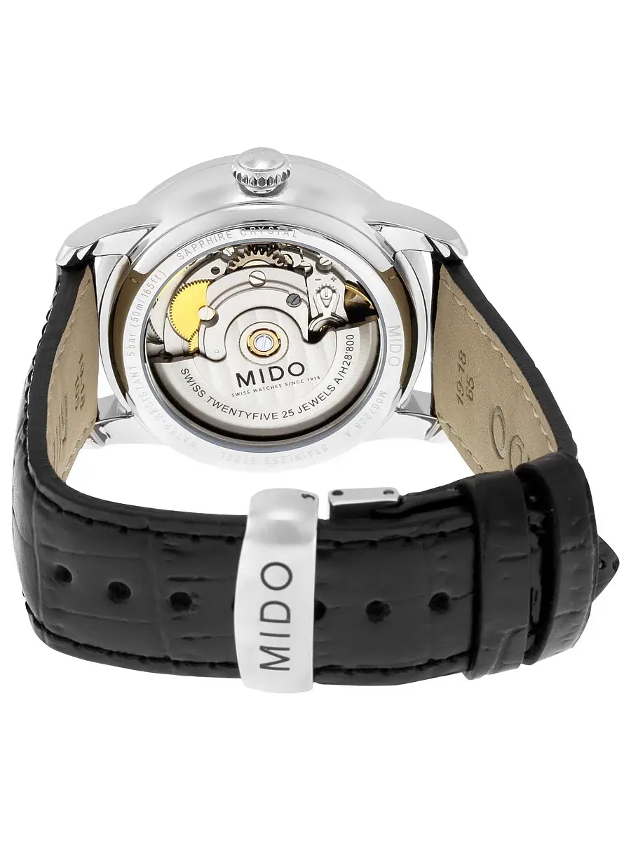 Женские часы Mido Baroncelli II Automatic с бриллиантами M007.228.16.036.00 — изображение 3 из 3, оттенок серебряный