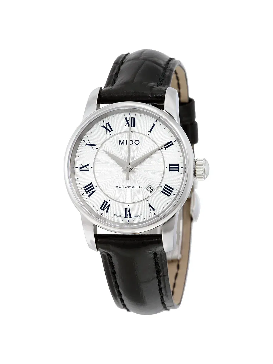 Женские часы Mido Baroncelli II Automatic с серебристым циферблатом M7600.4.21.4