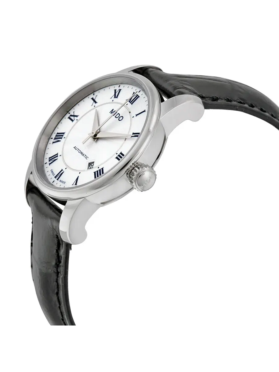 Женские часы Mido Baroncelli II Automatic с серебристым циферблатом M7600.4.21.4 — изображение 2 из 3, оттенок серебряный