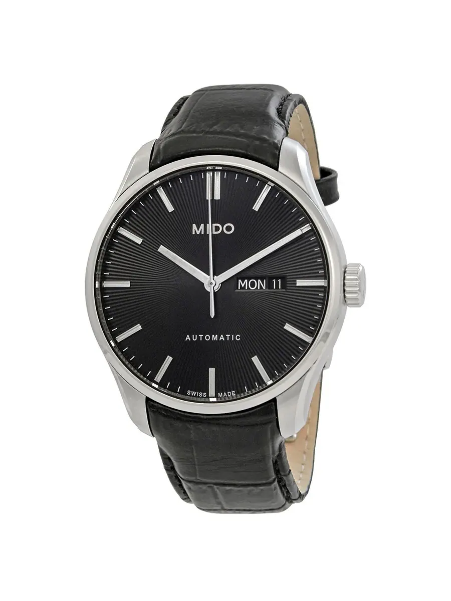 Мужские часы Mido Belluna II Automatic с черным циферблатом M0246301605100