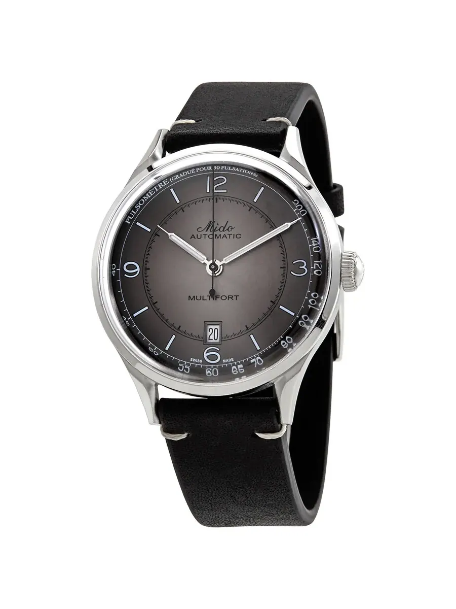 Мужские часы Mido Multifort Automatic с антрацитовым циферблатом M0404071606000